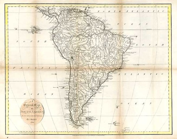 72-South America Map By John Russell