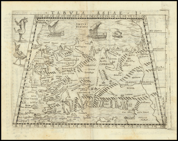 29-Turkey and Turkey & Asia Minor Map By Giacomo Gastaldi