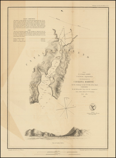 48-California and Los Angeles Map By United States Coast Survey