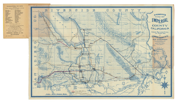 85-California Map By Edward Denny & Co. / G.R. Wade