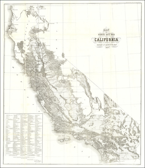 53-California Map By General Land Office