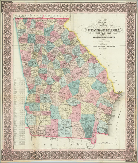 80-Georgia Map By William G. Bonner