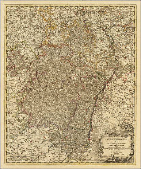 58-Nord et Nord-Est, Süddeutschland and Mitteldeutschland Map By Gerard Valk