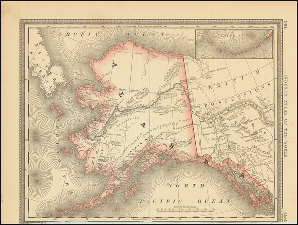 89-Alaska Map By Rand McNally & Company