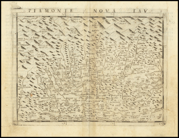 25-Northern Italy Map By Giacomo Gastaldi