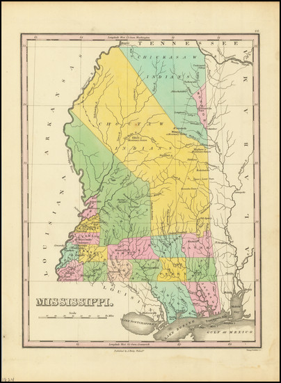 Map of Louisiana, Mississippi and Alabama, Constructed From the Latest  Authorities - Barry Lawrence Ruderman Antique Maps Inc.