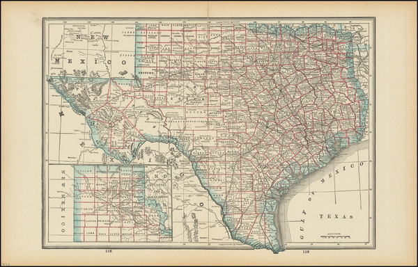 40-Texas Map By People's Publishing Co.