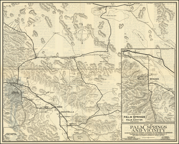 96-Other California Cities Map By Desert Inn, Palm Springs