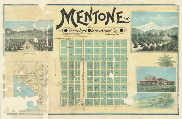 11-Other California Cities Map By J.P.F. Kuhlmann / Los Angeles Lithographic Co.