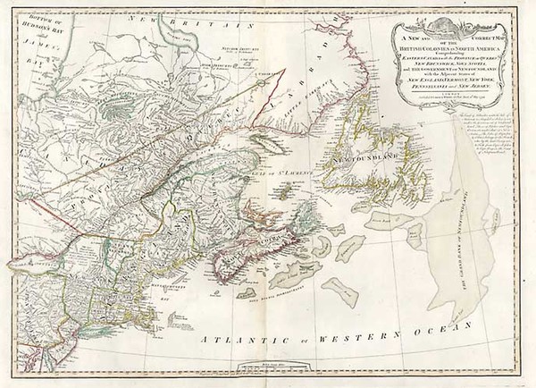 33-New England, Mid-Atlantic and Canada Map By Richard Holmes Laurie  &  James Whittle