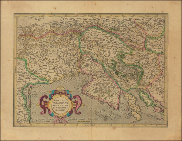 8-Croatia & Slovenia and Northern Italy Map By Gerhard Mercator