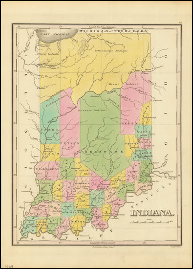 31-Indiana Map By Anthony Finley