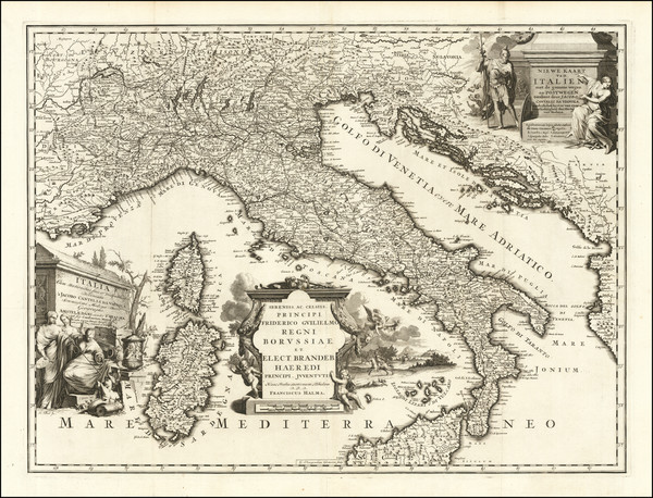 82-Italy Map By Francois Halma