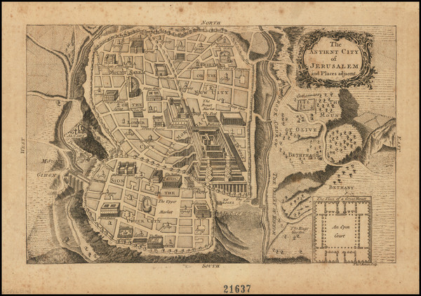 76-Jerusalem Map By Thomas Bowen