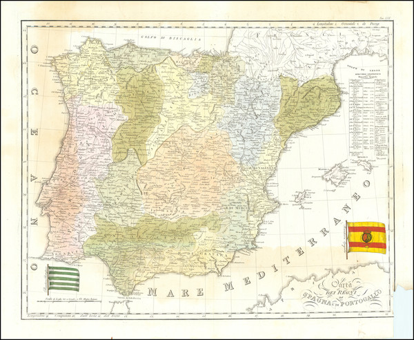 Mapa dos Reynos de Portugal e Algarve.: Geographicus Rare Antique Maps