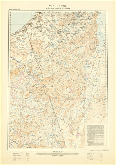 80-Holy Land Map By Palestine Exploration Fund