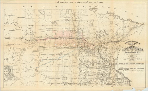 24-Minnesota, North Dakota and South Dakota Map By Pioneer Press Co