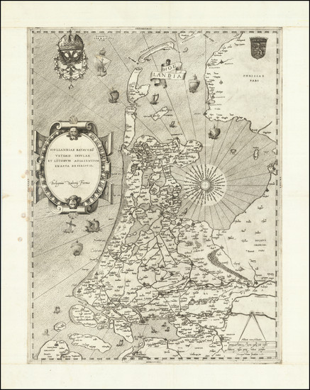 0-Netherlands Map By Bolognini Zaltieri