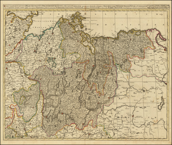 70-Norddeutschland Map By Gerard & Leonard Valk