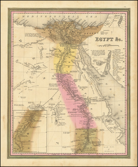 95-Egypt Map By Henry Schenk Tanner