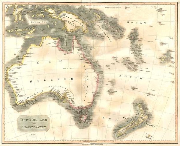 60-Asia, Southeast Asia, Australia & Oceania, Australia, Oceania and New Zealand Map By John T