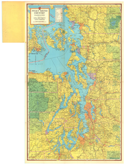 50-Washington Map By Kroll Map Company