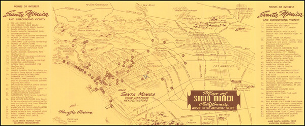 86-Los Angeles Map By Santa Monica Chamber of Commerce