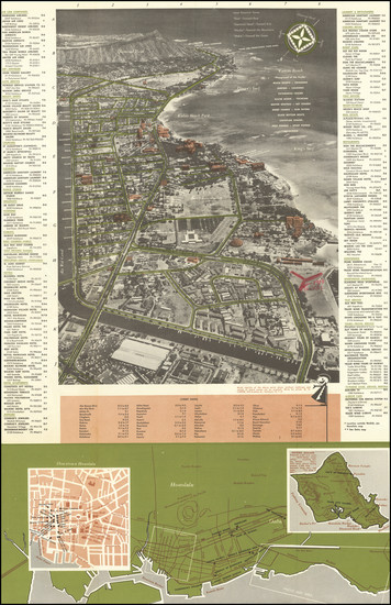 64-Hawaii, Hawaii and Pictorial Maps Map By M.H. Carter