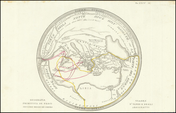 58-World, Mediterranean and Greece Map By Francesco Marmocchi