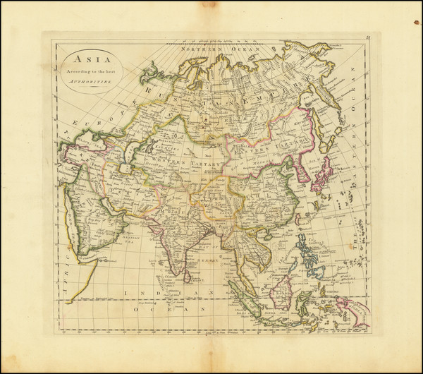 4-Asia Map By Mathew Carey