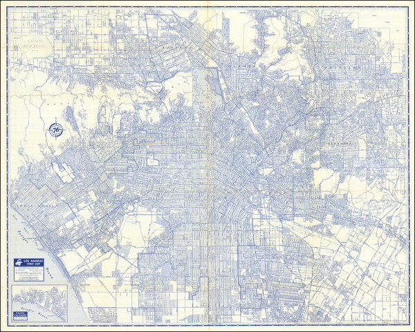 26-Los Angeles Map By Rand McNally & Company