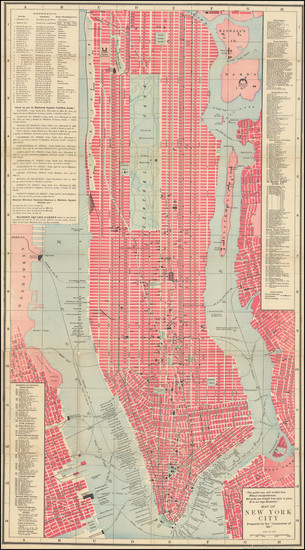 69-New York City Map By Rand McNally & Company