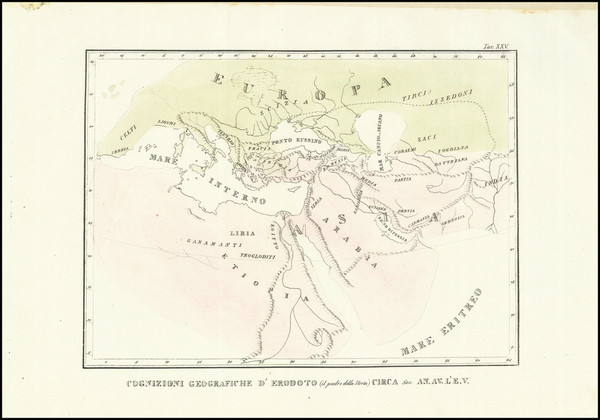 96-Europe and Middle East Map By Francesco Marmocchi