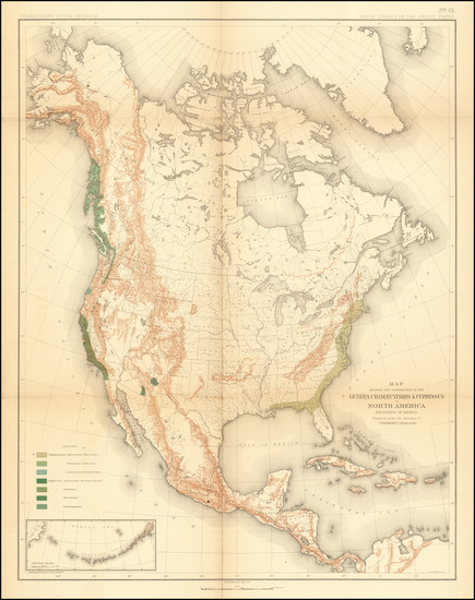 63-North America Map By Julius Bien