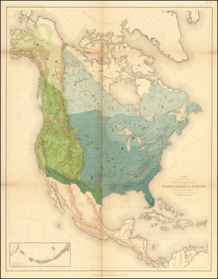 16-North America Map By Julius Bien