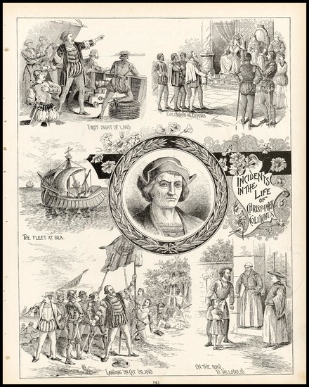 33-North America, South America, America and Curiosities Map By George F. Cram