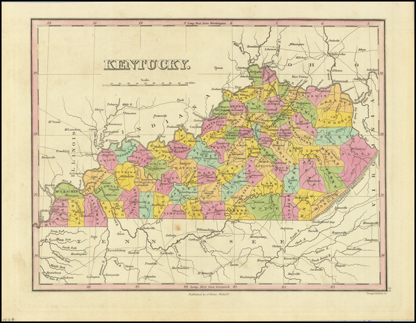 19-Kentucky Map By Anthony Finley