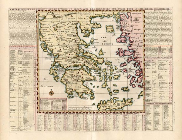 81-Europe, Balearic Islands and Greece Map By Henri Chatelain