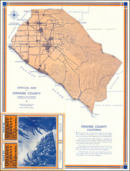 58-Los Angeles Map By Board of Supervisors of Orange County, California