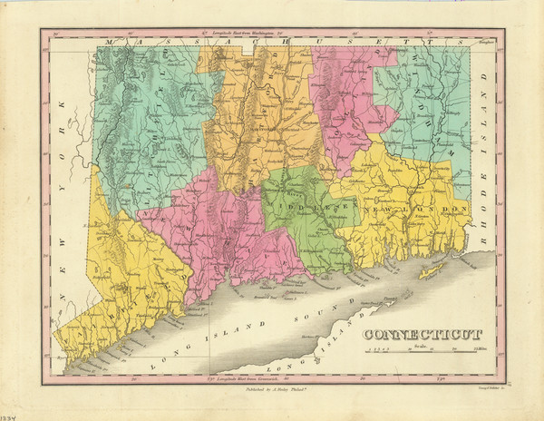 56-Connecticut Map By Anthony Finley