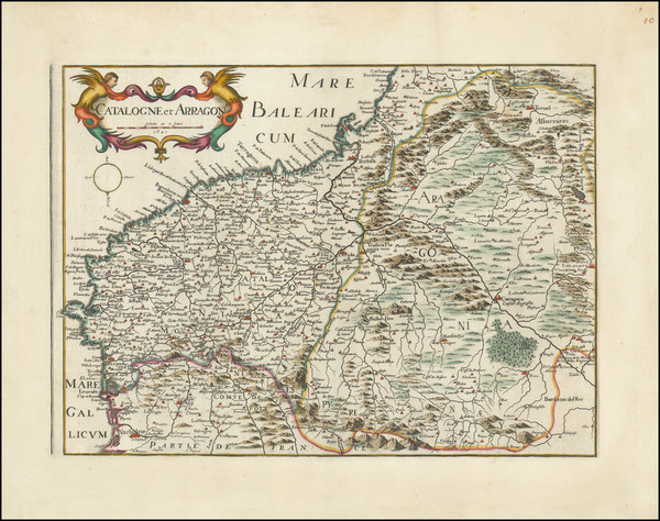 5-Spain and Catalonia Map By Pierre Mariette