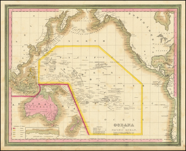 84-Pacific Ocean, Pacific and Oceania Map By Henry Schenk Tanner