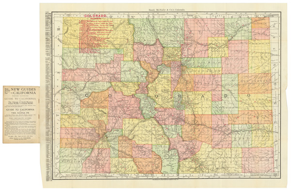 69-Colorado and Colorado Map By Rand McNally & Company