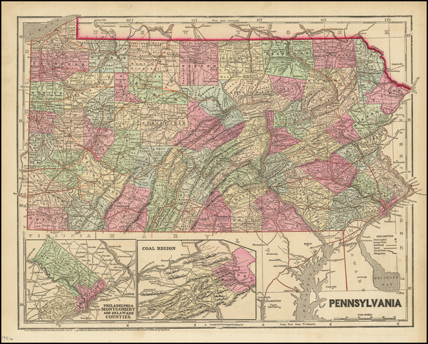 44-Pennsylvania Map By Charles Morse