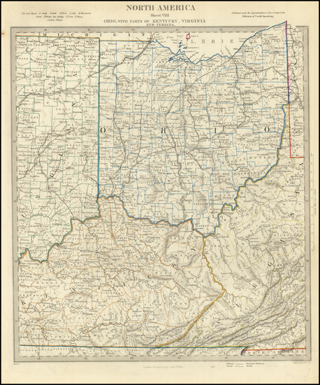 60-West Virginia, Kentucky and Ohio Map By SDUK