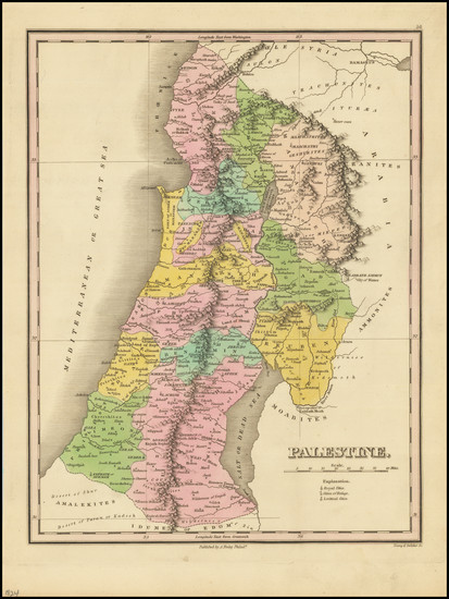 78-Holy Land Map By Anthony Finley