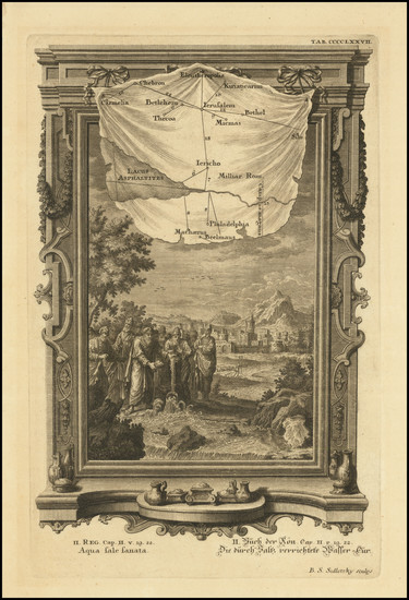 12-Holy Land Map By Johann Melchior Fussli