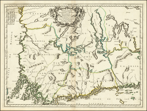 65-Finland Map By Nicolas Sanson