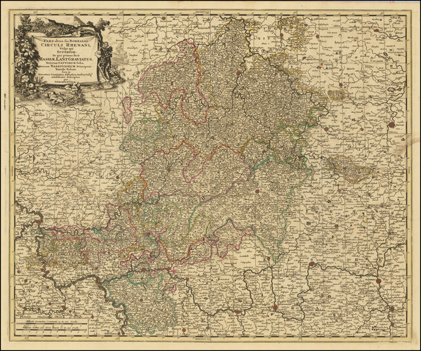 72-Mitteldeutschland Map By Gerard Valk