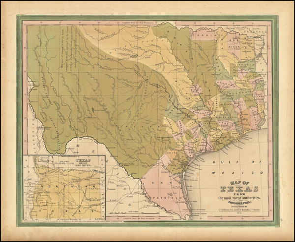 26-Texas Map By Henry Schenk Tanner